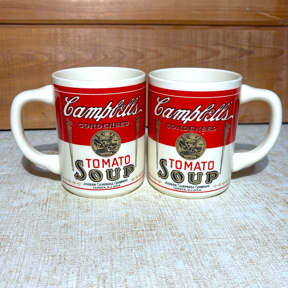 Vintage 1960's Campbell's Tomato Soup Mugs (set of 2)